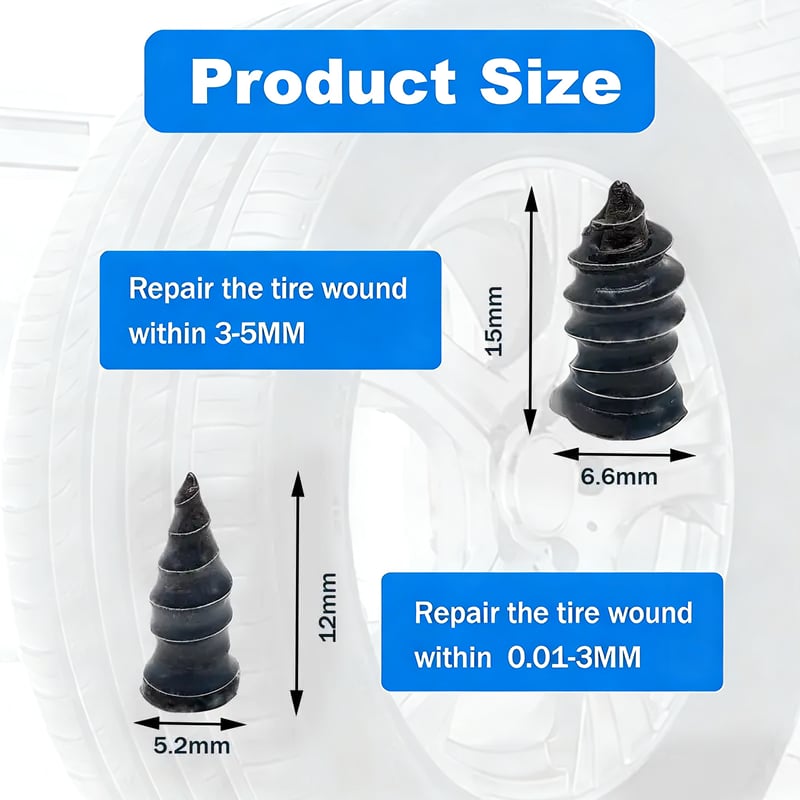đ„Tire Repair Rubber NailđFree Screwdriver Included