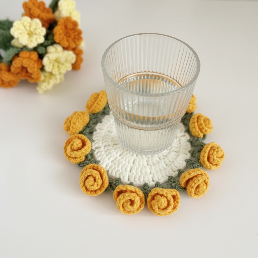 Ureherb Petal Coaster