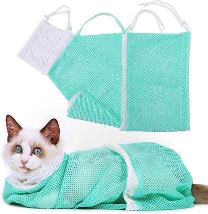 Cat Bathing & Grooming Restraint Bag – Keep Your Feline Calm & Secure