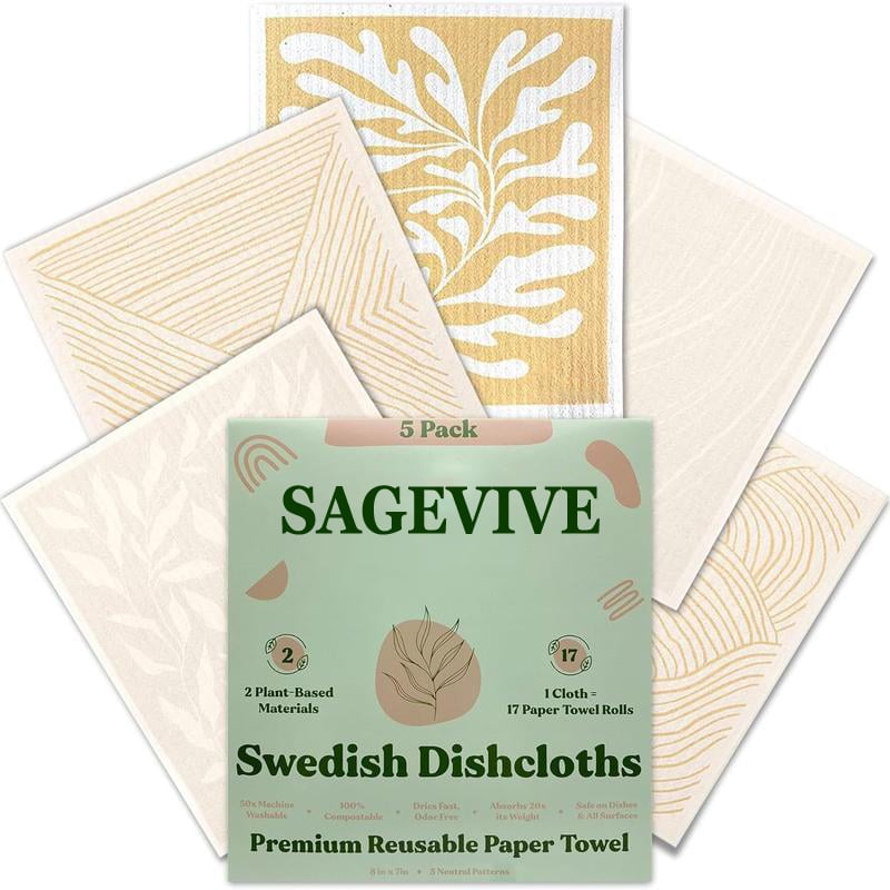 Dishcloths for Kitchen & Cleaning | 5 Pack