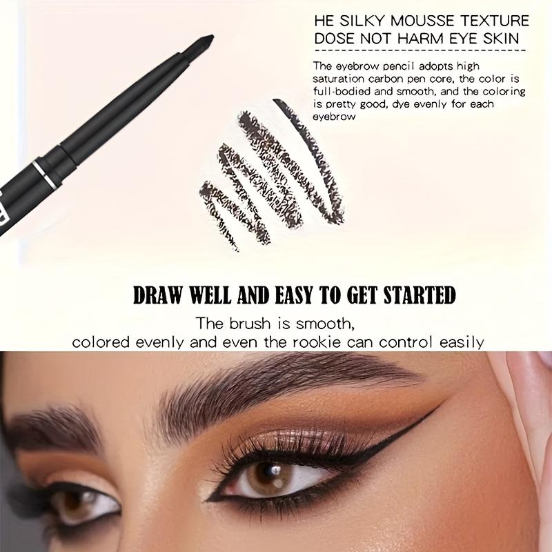 3pcs / Eyeliner Pencils, Waterproof, Sweatproof, Smudge-Proof, Easy Twist-Up, Long-Lasting, Smooth Application, Longwear Eye Liner