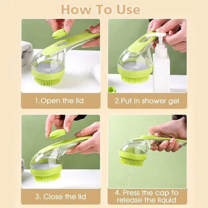 Pet Bath Brush PetScrubFlow