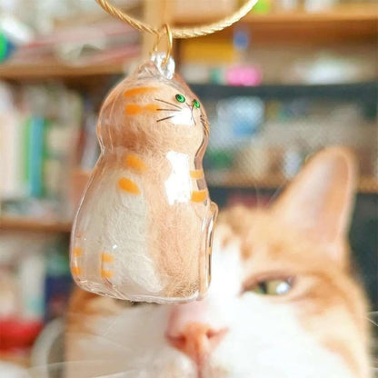 Cat Memorial Keychain Set