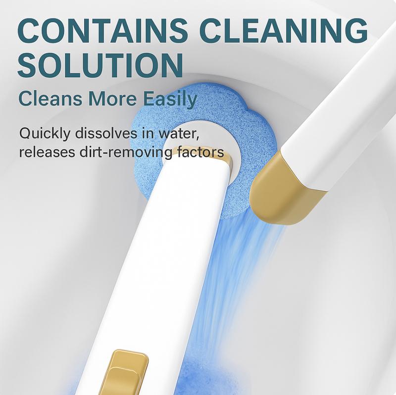 🚽 Wall-Mounted Disposable Toilet Brush Set – Clean Smarter, Not Harder
