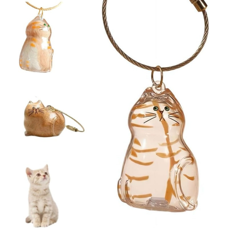 Cat Memorial Keychain Set