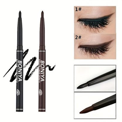 3pcs / Eyeliner Pencils, Waterproof, Sweatproof, Smudge-Proof, Easy Twist-Up, Long-Lasting, Smooth Application, Longwear Eye Liner