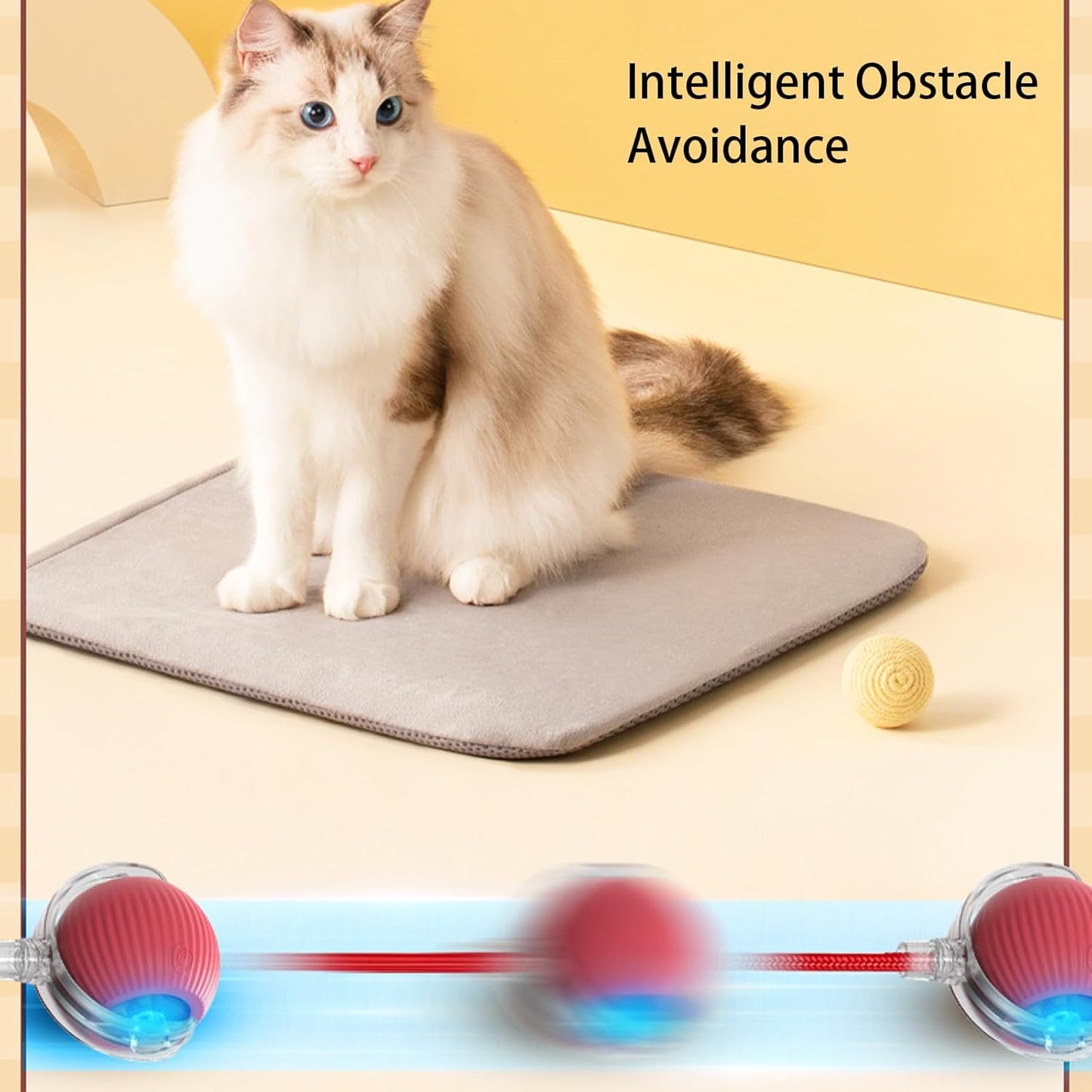 Interactive pet toy ball