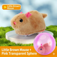 Pink Ball + Brown hamster