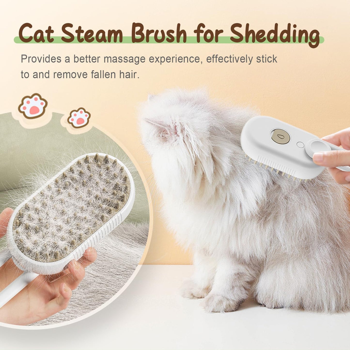 PuffEase Spritz: Quick & Easy Pet Hair Remover Comb