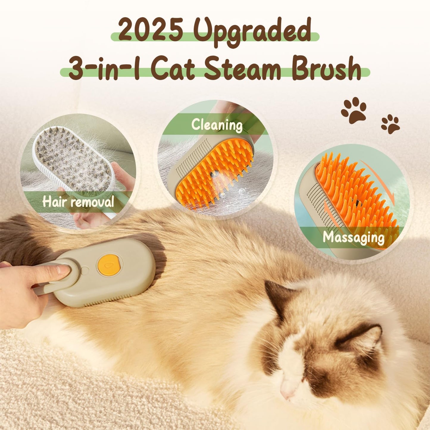 PuffEase Spritz: Quick & Easy Pet Hair Remover Comb