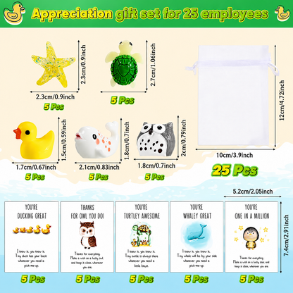 Employee Appreciation Gifts Bulk - Fun Animal Puns