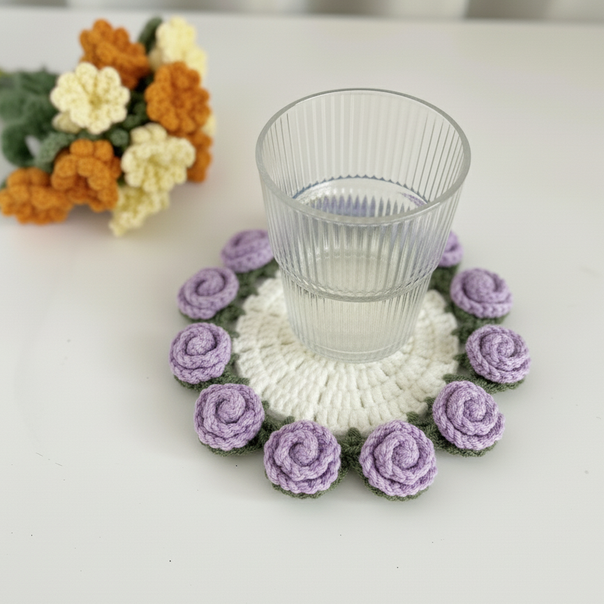 Ureherb Petal Coaster