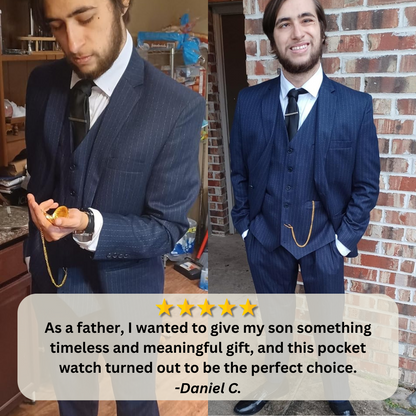 To My Son / From Dad - Luxury Vintage Pocket Watch Gift SS#31