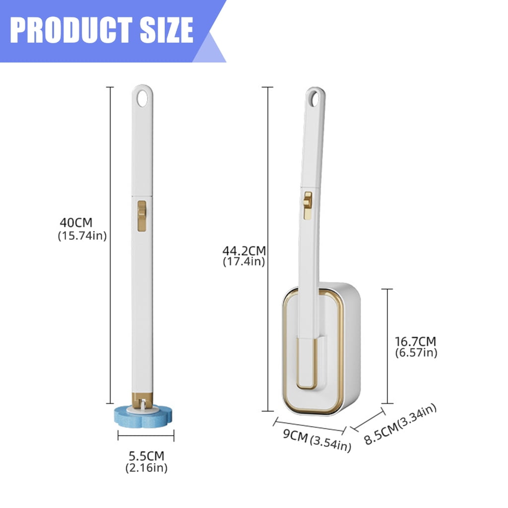 🚽 Wall-Mounted Disposable Toilet Brush Set – Clean Smarter, Not Harder