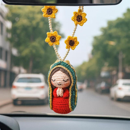 Cute Mary Statue Car Interior Decoration