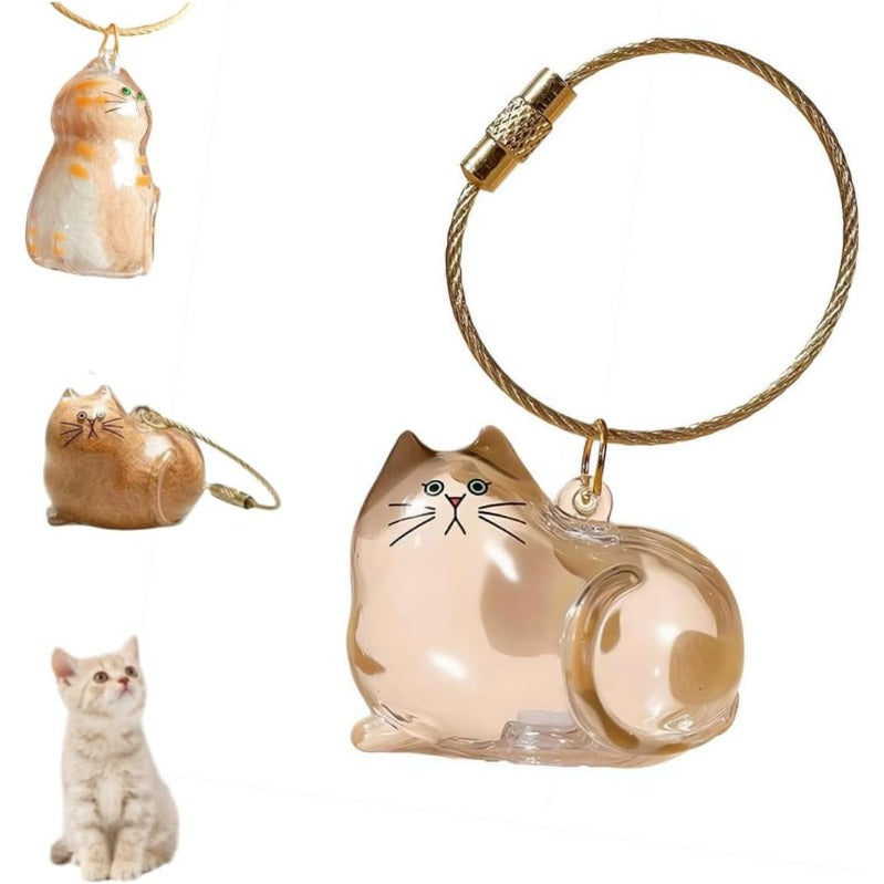 Cat Memorial Keychain Set