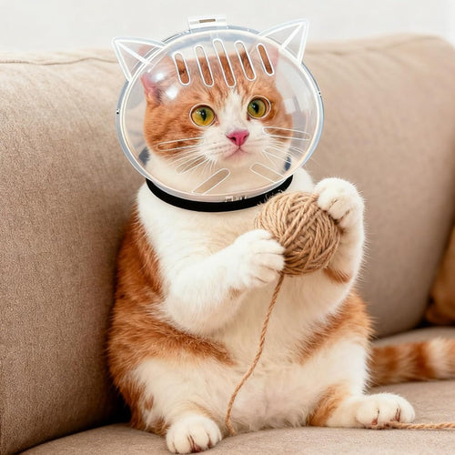Cat Safety Grooming Helmet