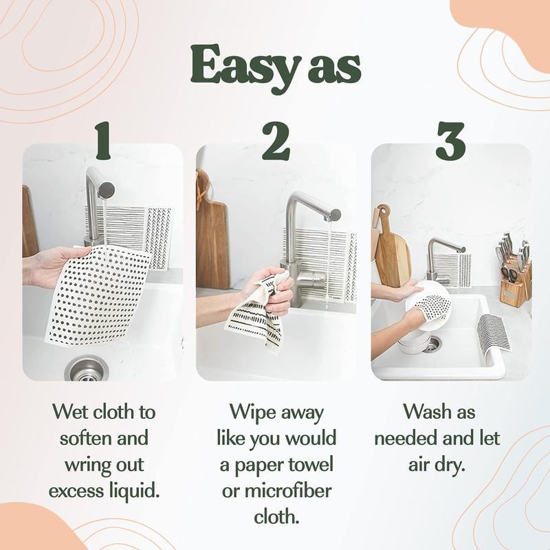Dishcloths for Kitchen & Cleaning | 5 Pack