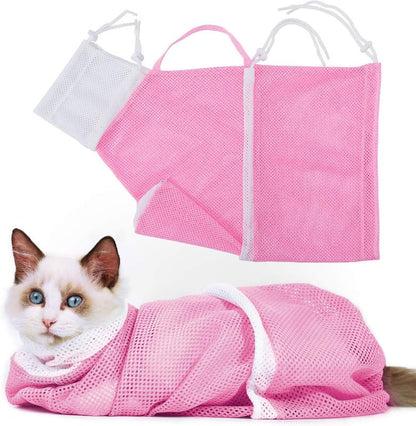 Cat Bathing & Grooming Restraint Bag – Keep Your Feline Calm & Secure