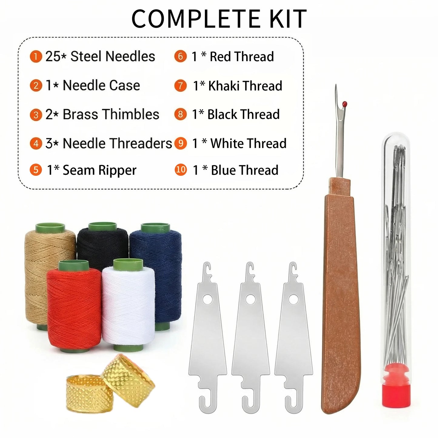 Hot Sale 49% Off 🧵 37Pcs Sewing Tool Set with Big Eye Easy-Thread Needles ✂️