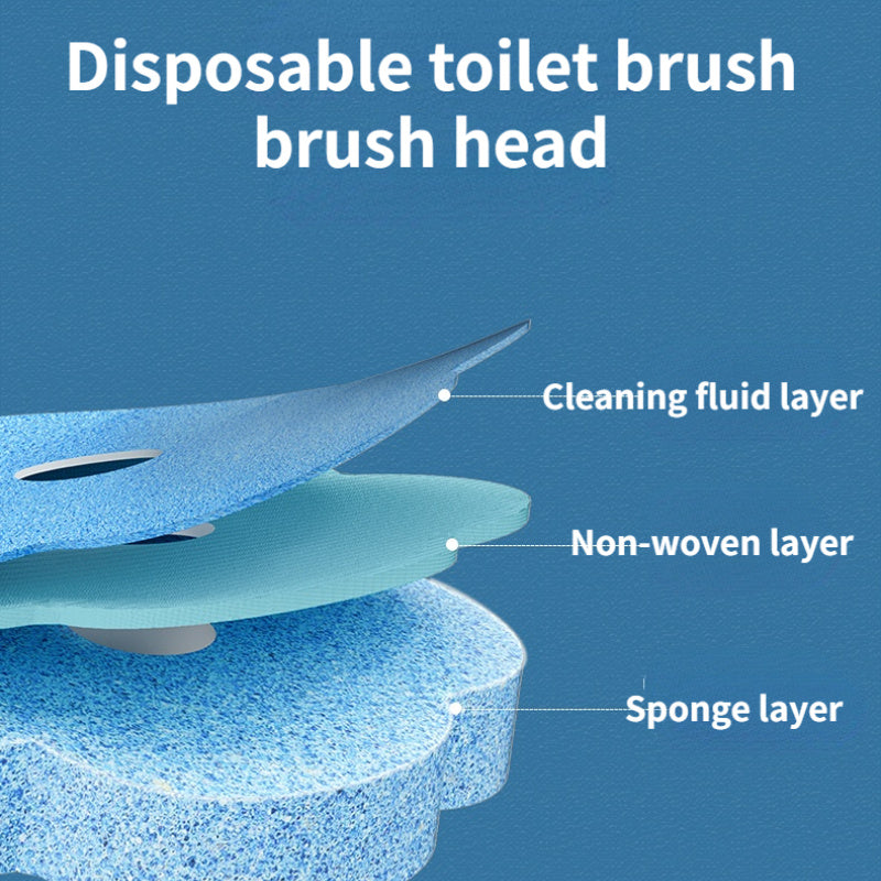 🚽 Wall-Mounted Disposable Toilet Brush Set – Clean Smarter, Not Harder