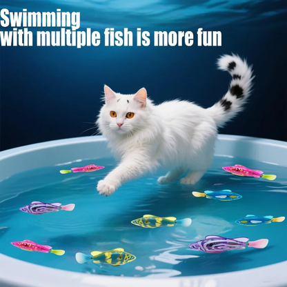 Interactive LED Robotic Fish Toy for Pets