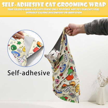 Self-Adhesive Cat Grooming Wrap