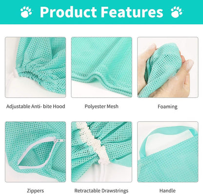 Cat Bathing & Grooming Restraint Bag – Keep Your Feline Calm & Secure