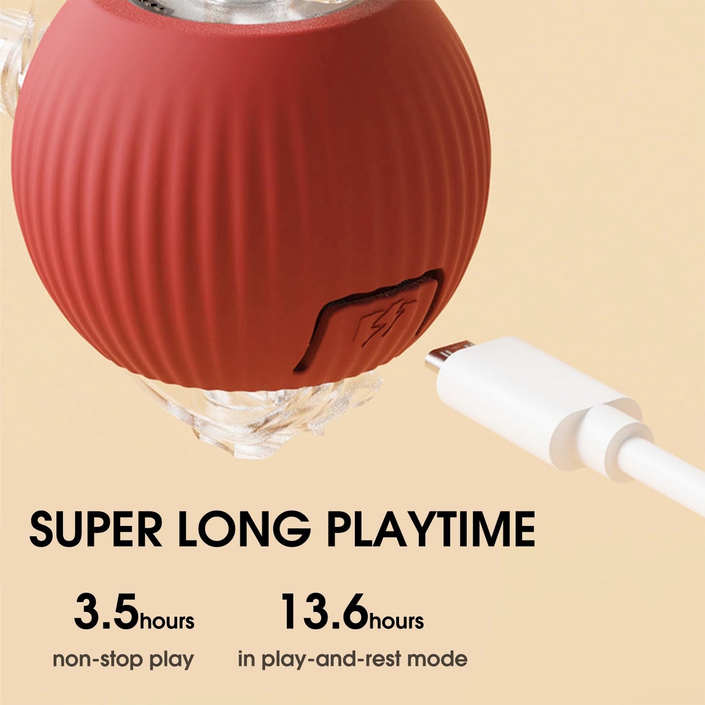 Interactive pet toy ball