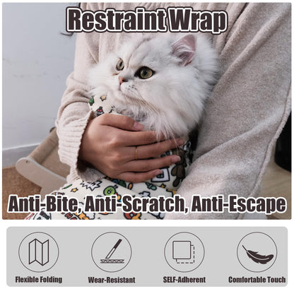 Self-Adhesive Cat Grooming Wrap