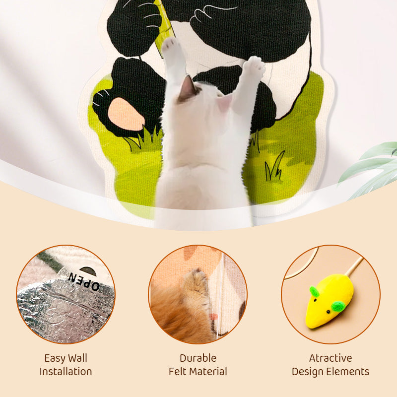 🐱No-Drill Cat Wall Scratcher – Fun & Easy